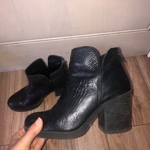 Black Booties Lucky Brand